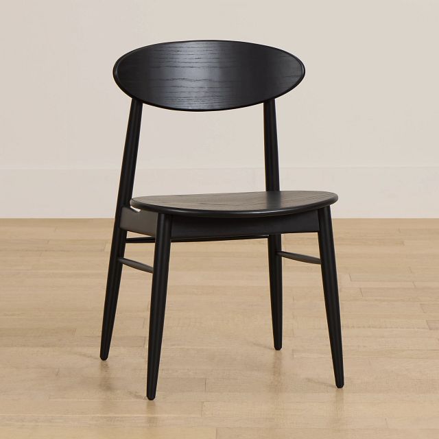 Brisbane Black Wood Side Chair