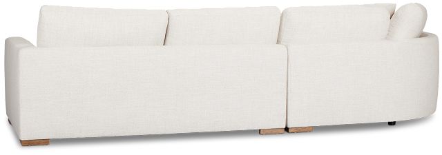 Maeve Light Beige Fabric Left-arm Cuddler Sectional