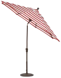 Maui Red Stripe Umbrella Set
