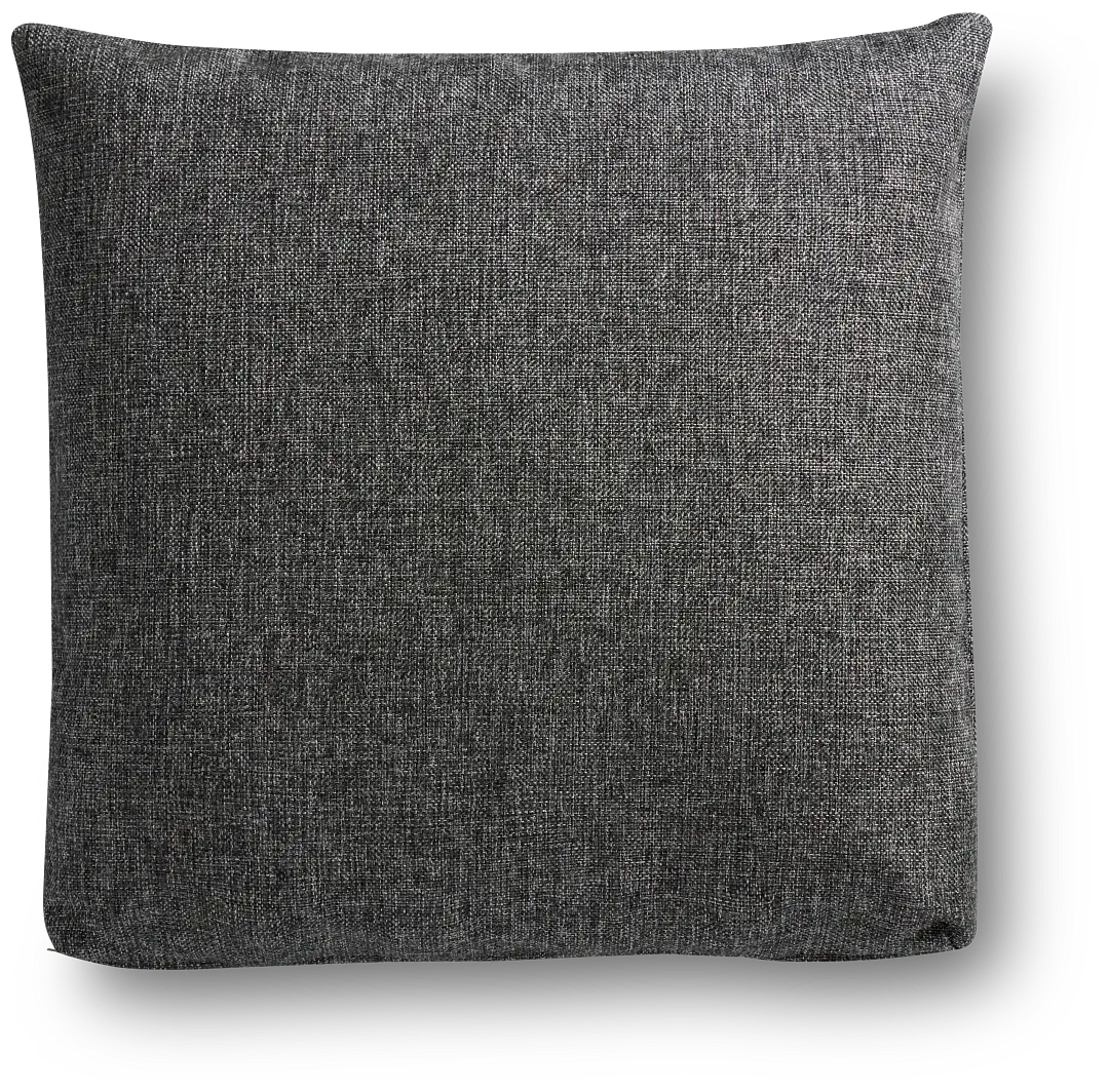 Brantley Dark Gray Fabric 20" Accent Pillow Brantley Dark Gray Fabric 20" Accent Pillow