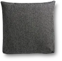 Brantley Dark Gray Fabric 20" Accent Pillow