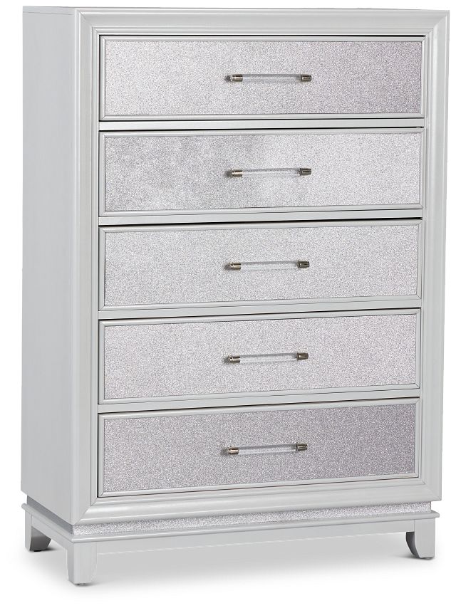 Valentina White Drawer Chest