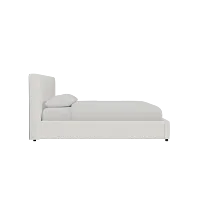 Grayton Elite Ivory 44" Upholstered Platform Bed