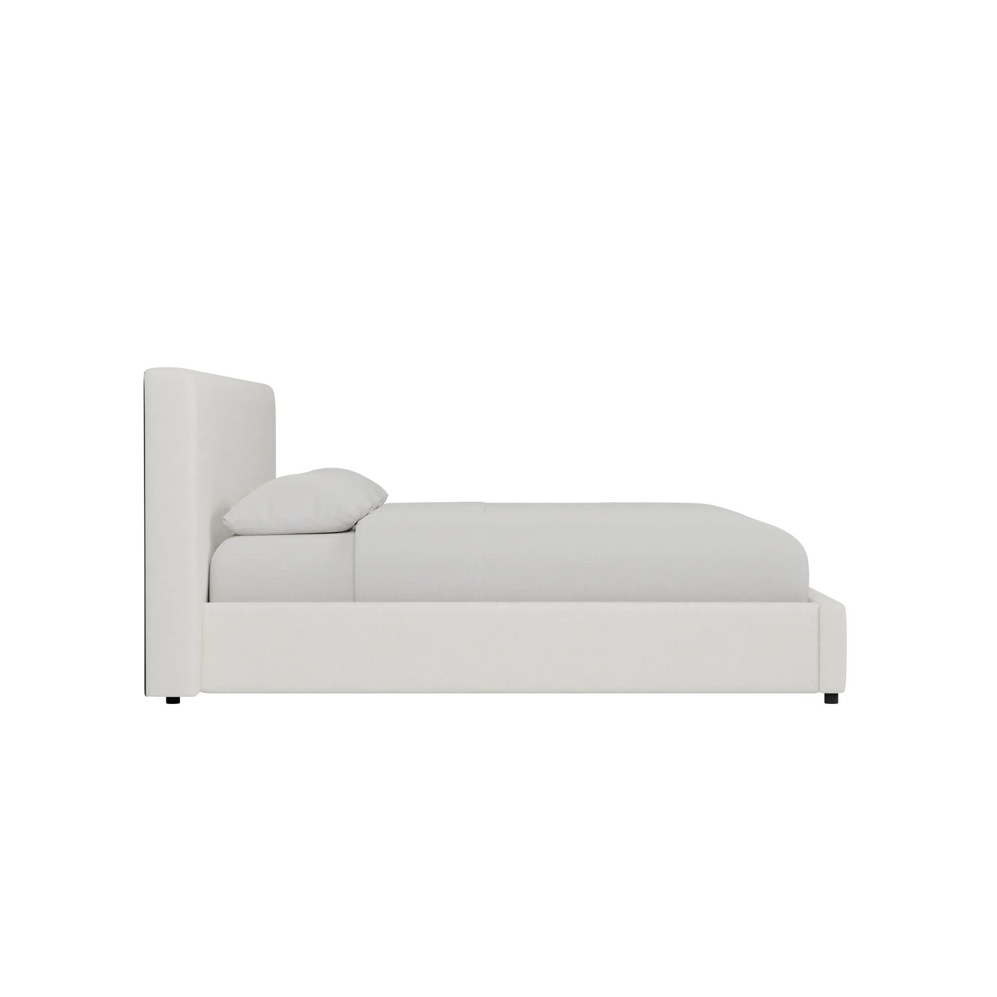 Grayton Elite Ivory 44" Upholstered Platform Bed