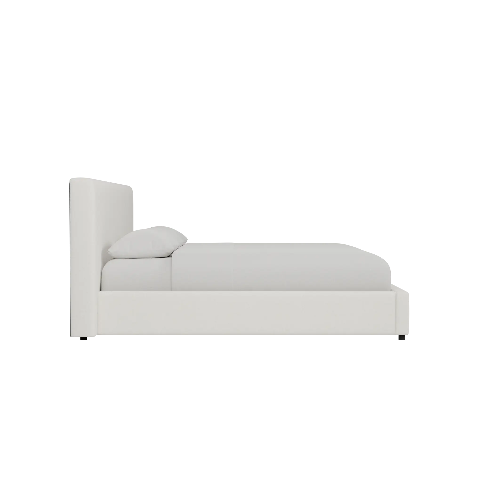 Grayton Elite Ivory 44" Upholstered Platform Bed Grayton Elite Ivory 44" Upholstered Platform Bed