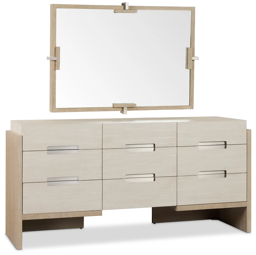Miramar Light Tone Dresser & Mirror