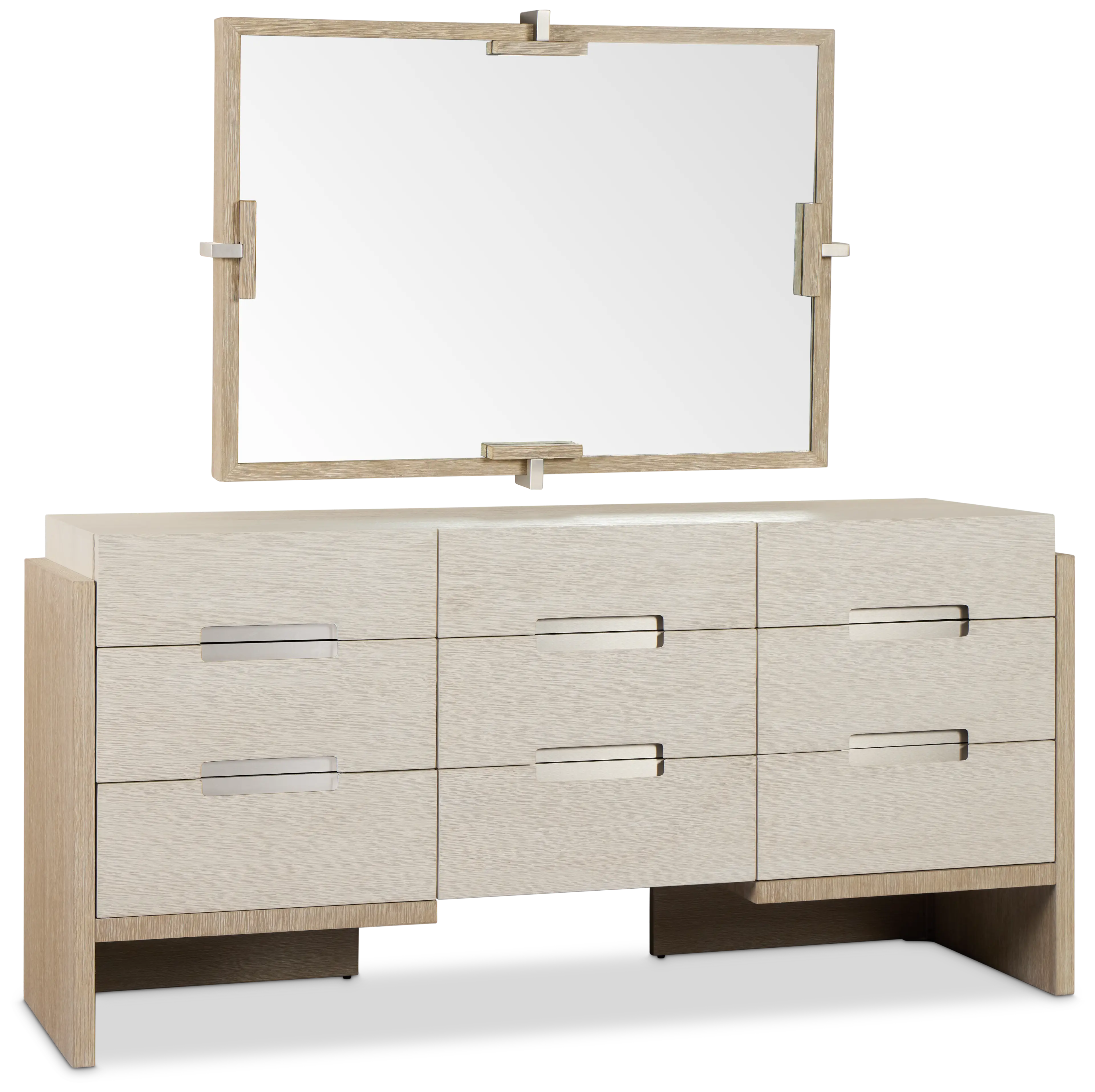 Miramar Light Tone Dresser & Mirror Miramar Light Tone Dresser & Mirror