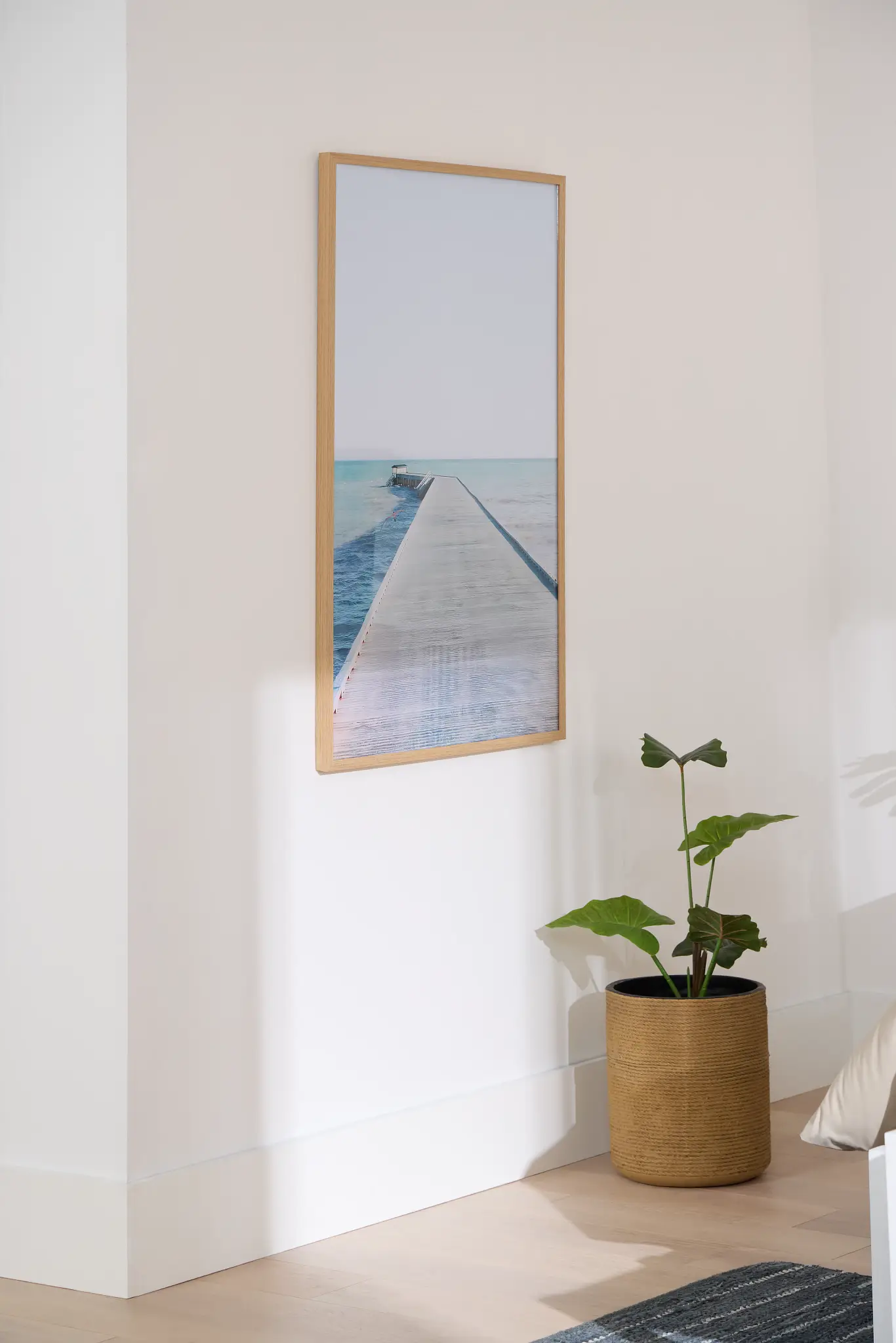 Distance Light Blue Framed Wall Art Distance Light Blue Framed Wall Art
