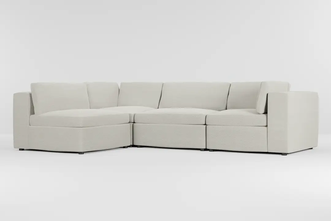 Destin Elite Ivory Fabric 4-piece Modular Sectional Destin Elite Ivory Fabric 4-piece Modular Sectional