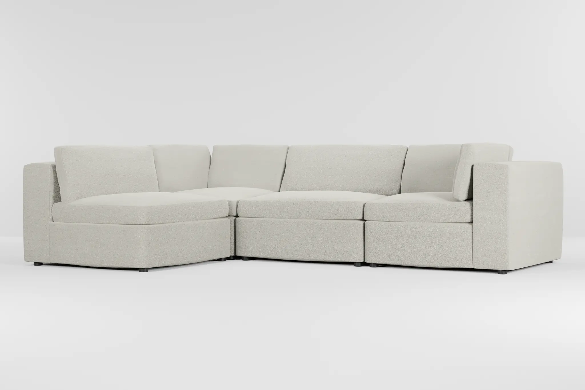 Destin Elite Ivory Fabric 4-piece Modular Sectional Destin Elite Ivory Fabric 4-piece Modular Sectional