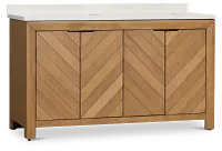 Delray Light Tone 60" Double Bathroom Vanity