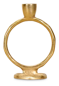 Ringo Gold Small Candle Holder