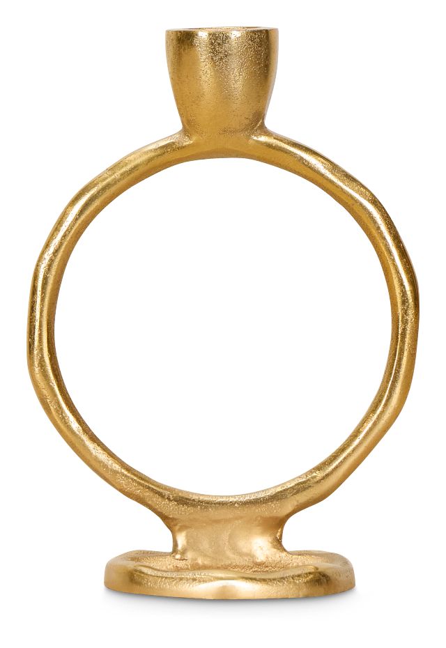 Ringo Gold Small Candle Holder