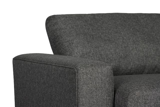 Brantley Dark Gray Fabric Loveseat