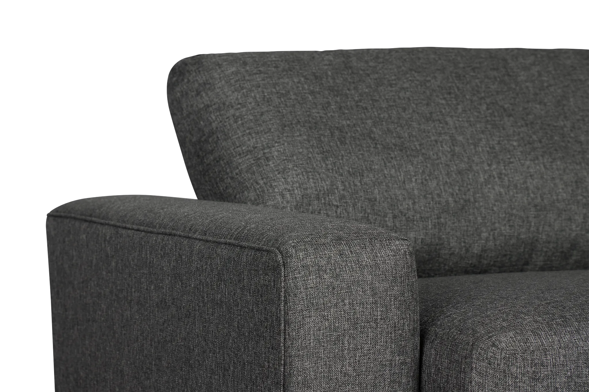 Brantley Dark Gray Fabric Loveseat