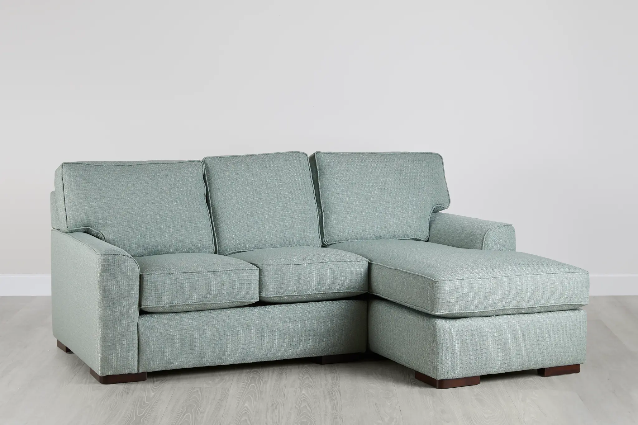 Austin Green Fabric Right Chaise Sectional Austin Green Fabric Right Chaise Sectional