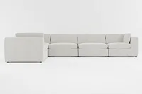 Destin Maguire Ivory Fabric 6-piece Modular Sectional