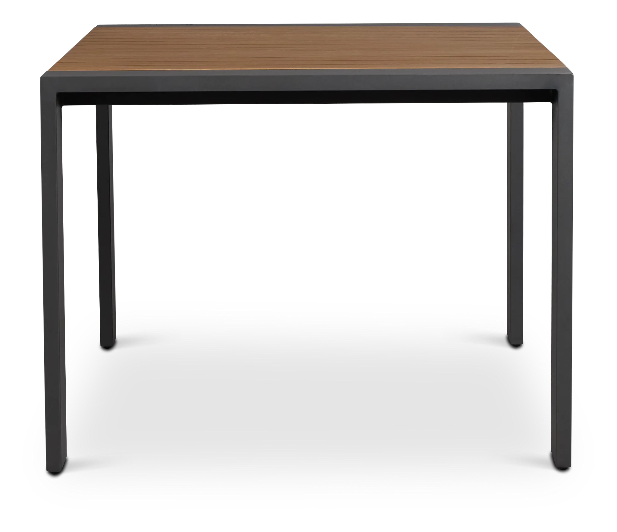 Sunrise Dark Gray Teak 65" Rectangular Table