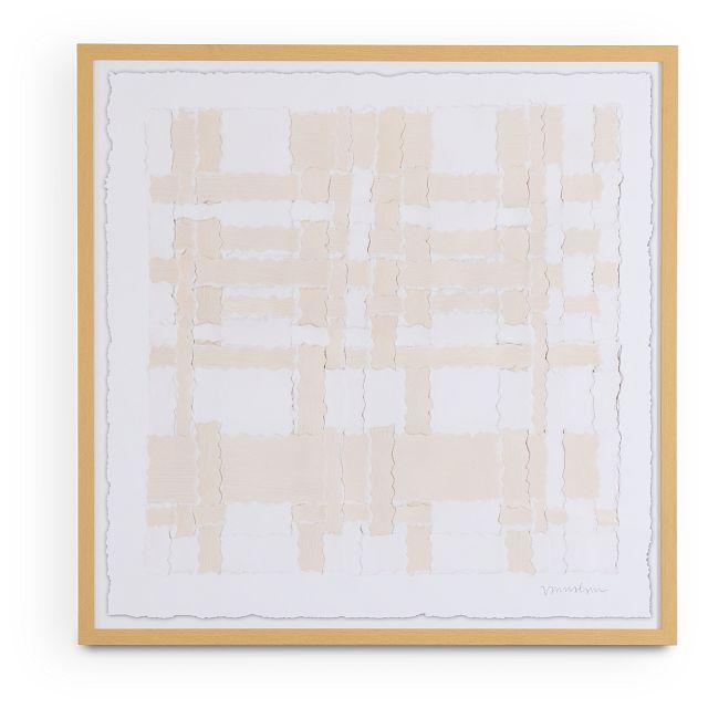 Fia Beige Framed Wall Art