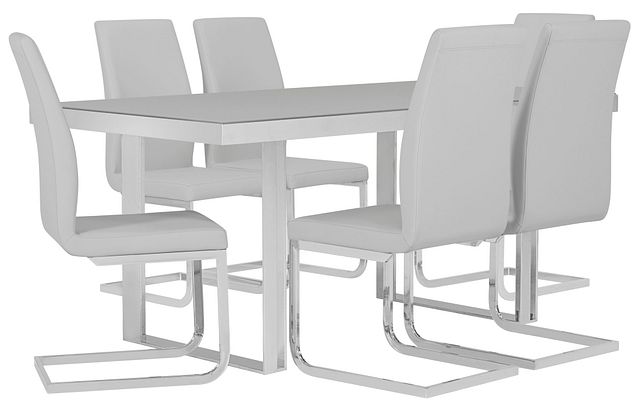 Harley Gray Glass Table & 4 Upholstered Chairs (0)