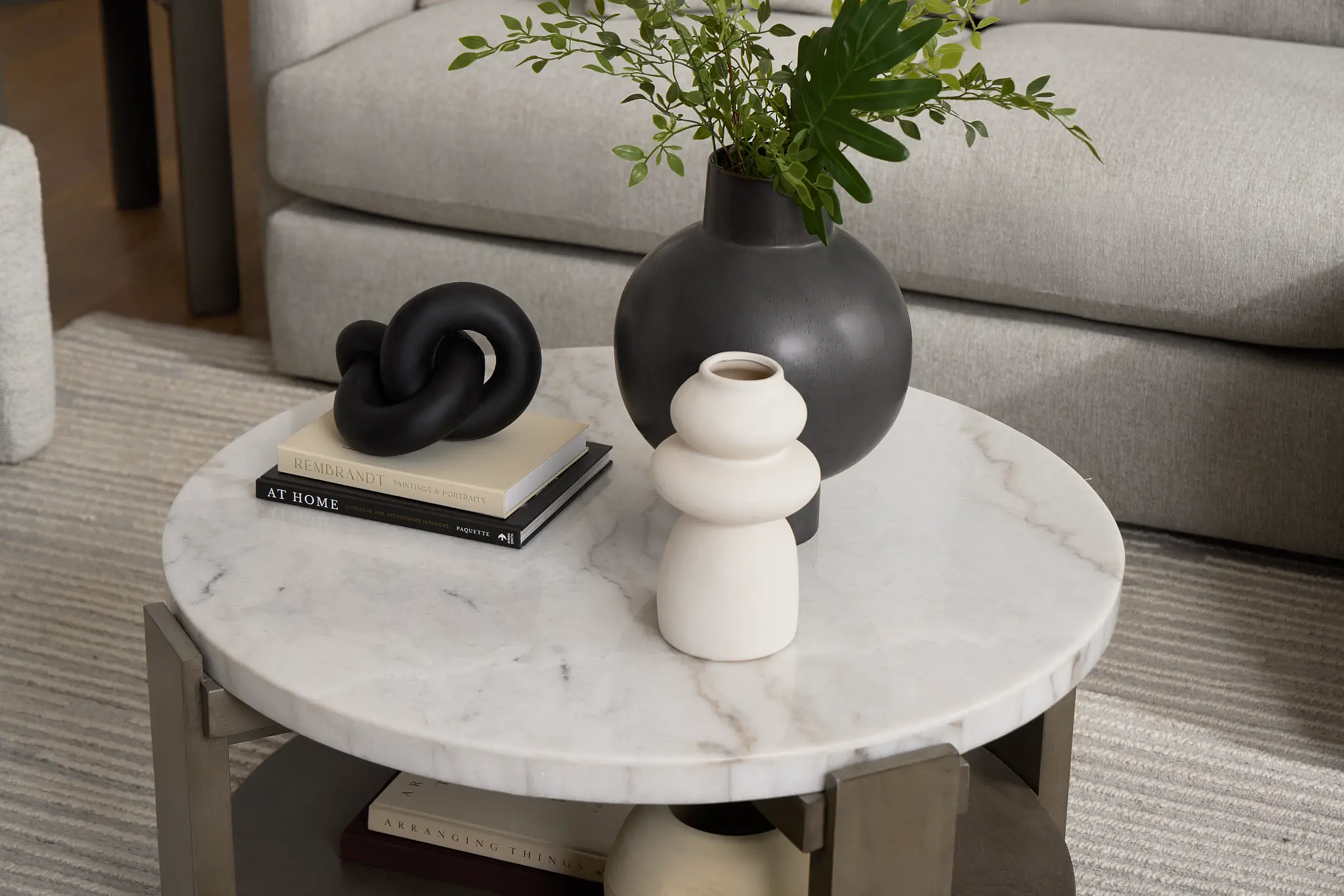 Kaleb White Marble Coffee Table Kaleb White Marble Coffee Table