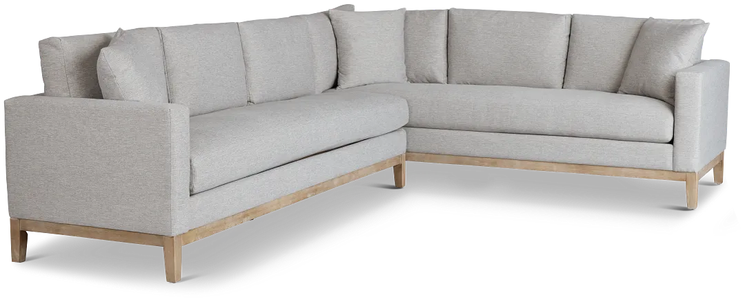 Emma Gray Medium Two-arm Sectional