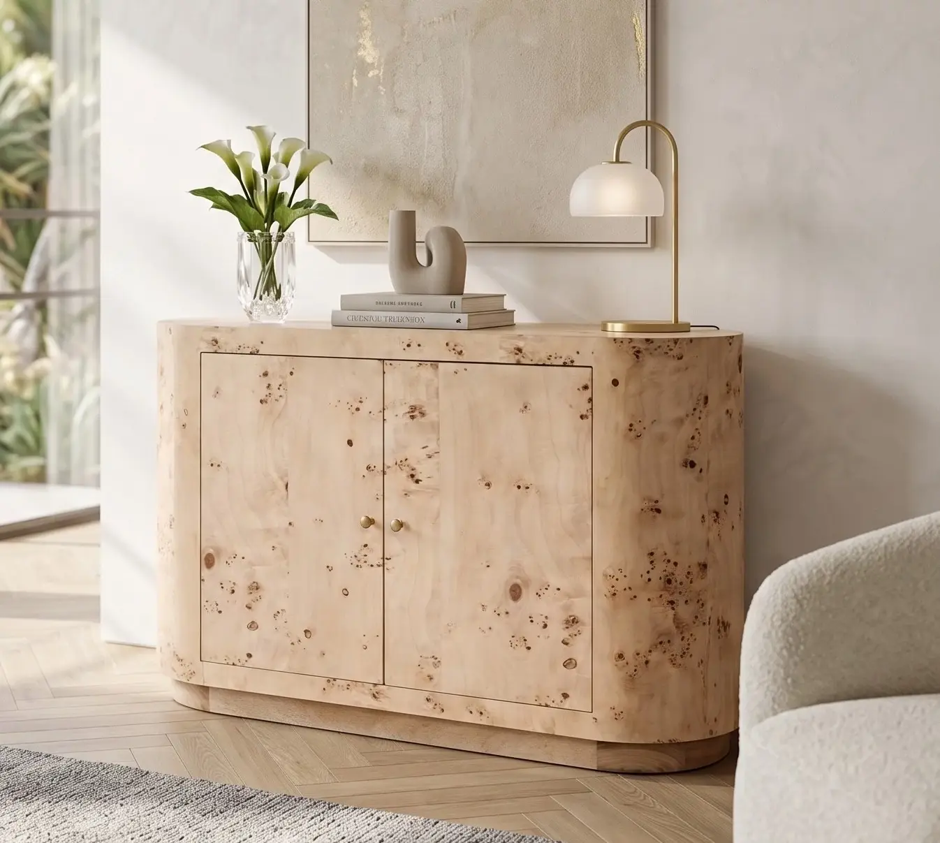Nelly Light Tone Two-door Cabinet Nelly Light Tone Two-door Cabinet