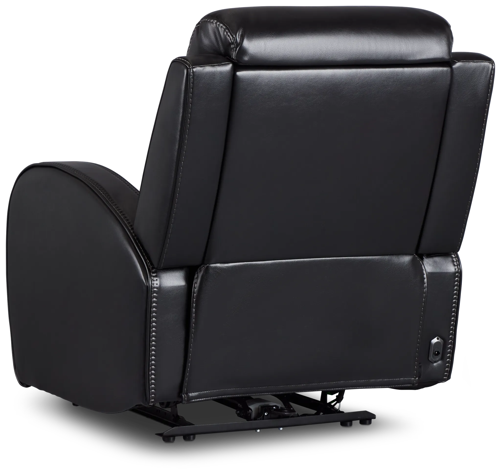 Omega Black Micro Power Recliner