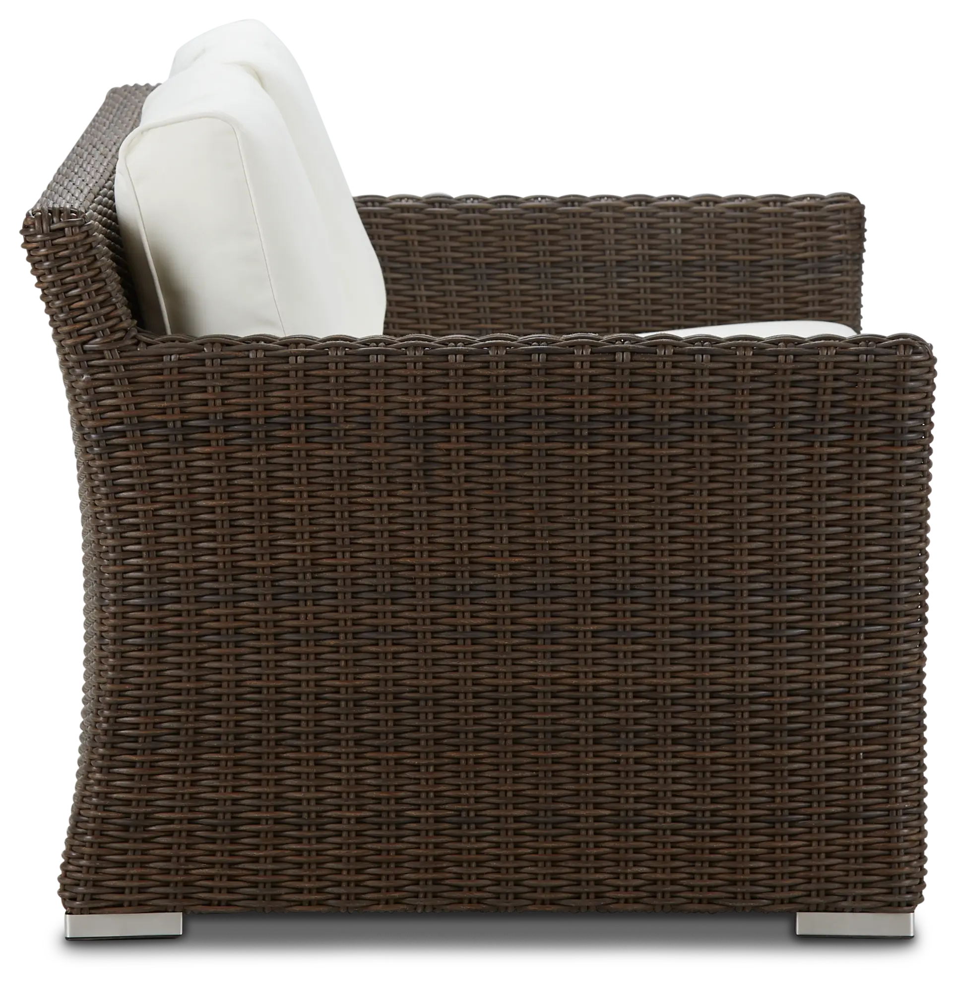 Southport White Woven Loveseat Southport White Woven Loveseat