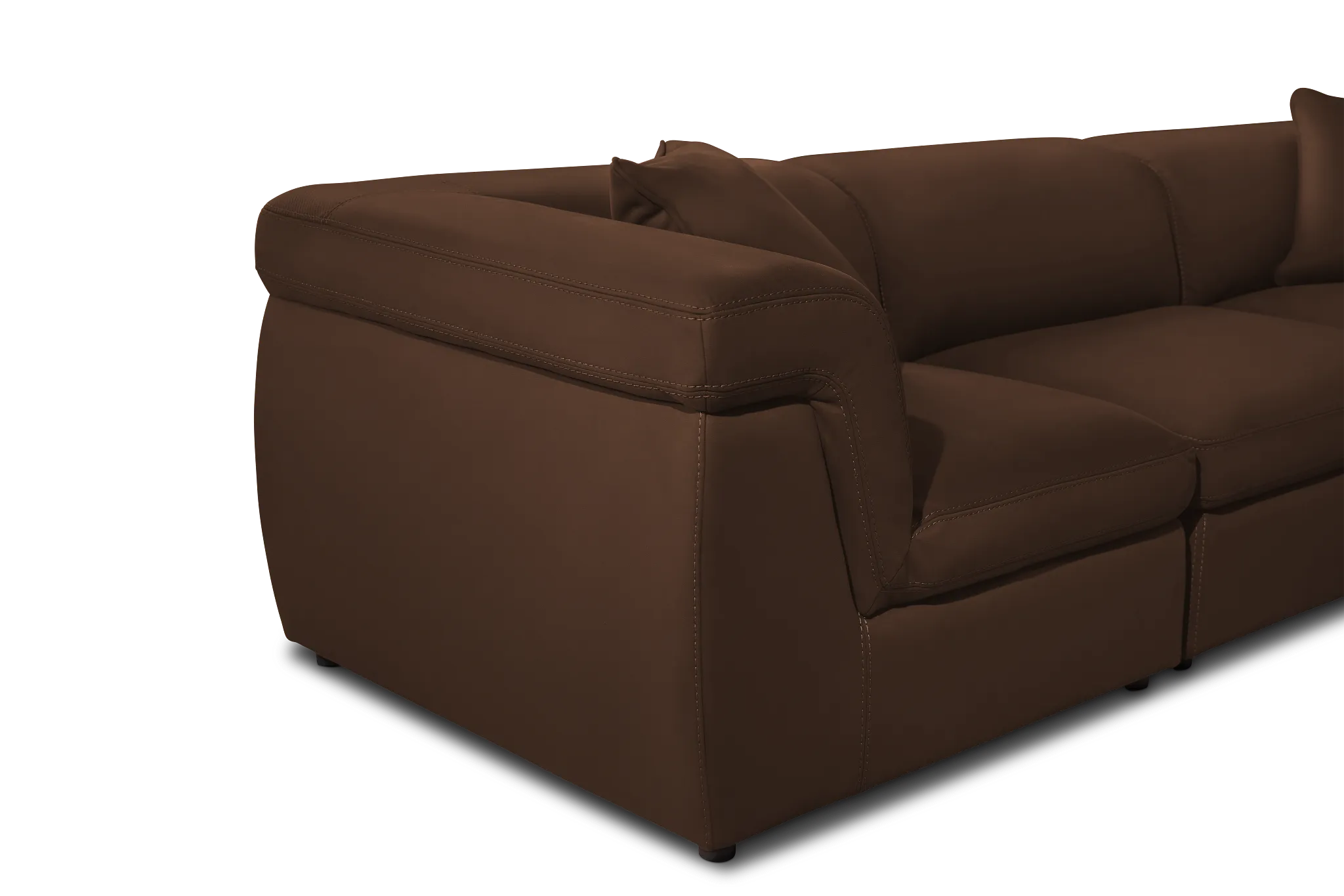 Aria Dark Brown Micro Immersive 8-piece Modular Sectional W/2 Speakers