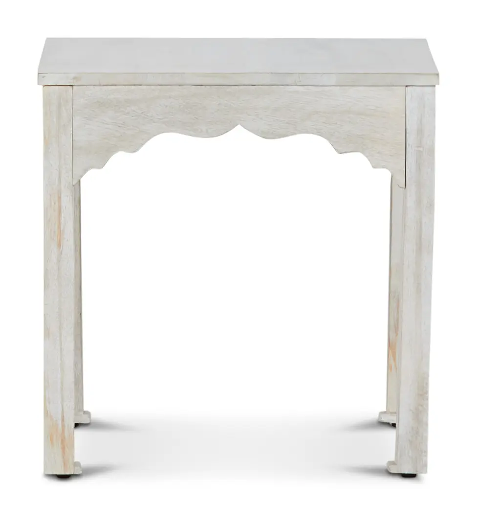 Stacey White Square End Table Stacey White Square End Table