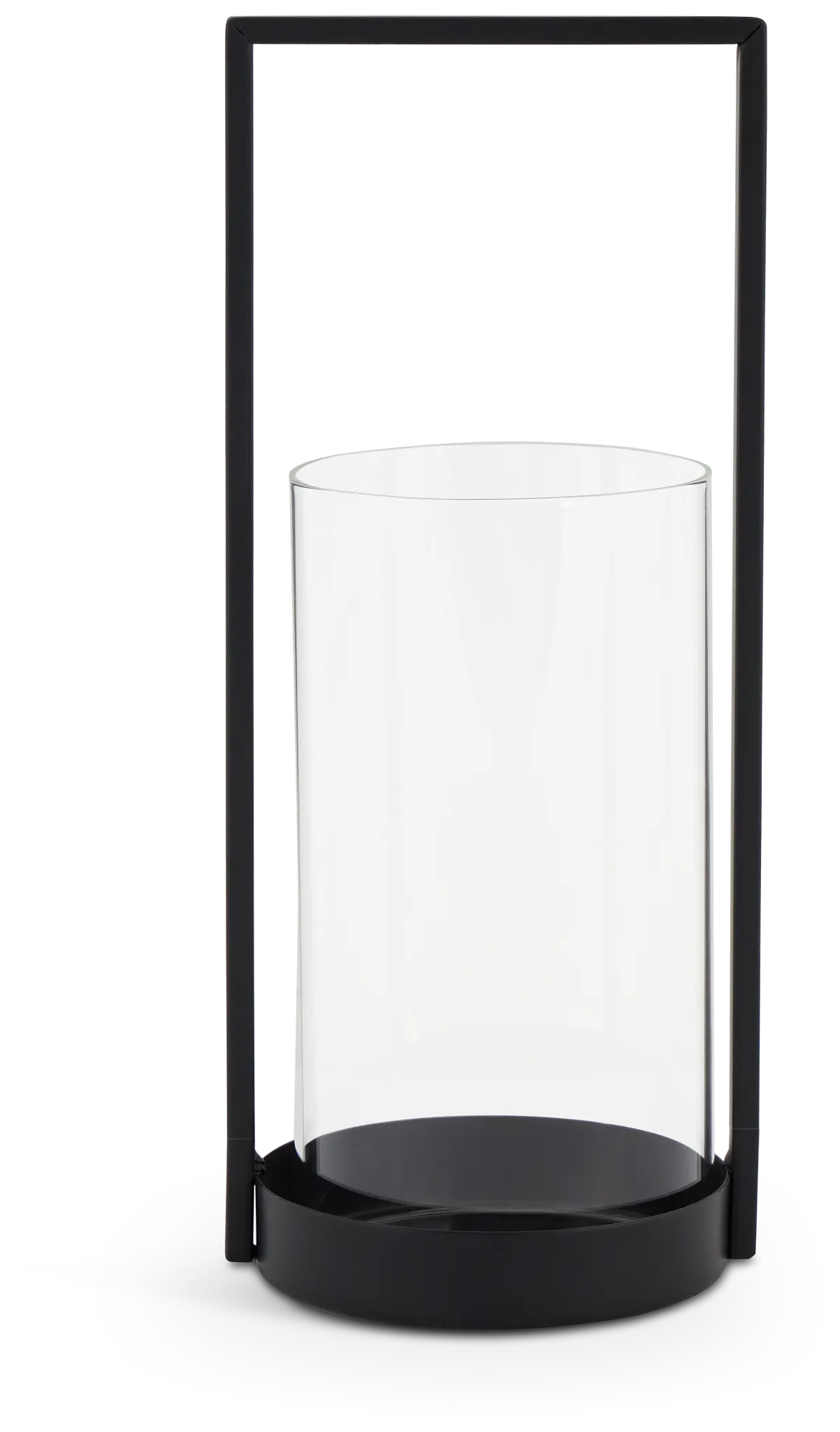 Edna Black Small Candle Holder