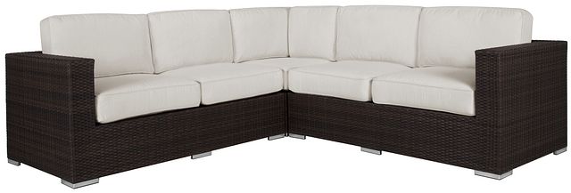 Fina White Small Two-arm Sectional
