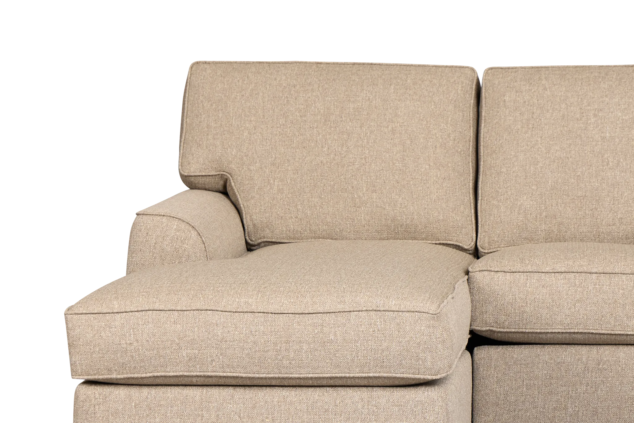 Sinclair Brown Fabric Left Chaise Sectional