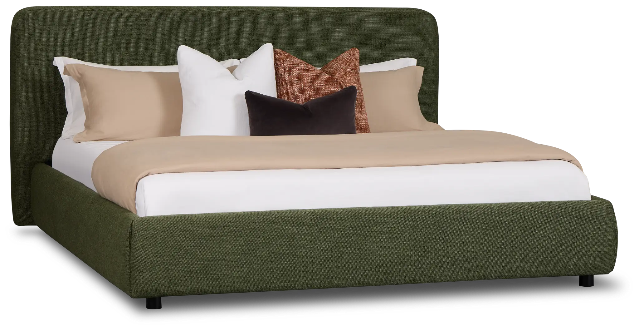 Williamsburg Green Upholstered Platform Bed Williamsburg Green Upholstered Platform Bed