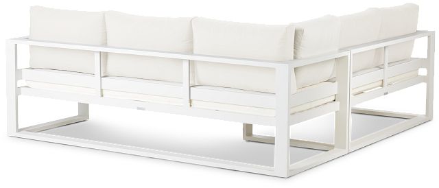 Lisbon White Aluminum Small Left Sectional