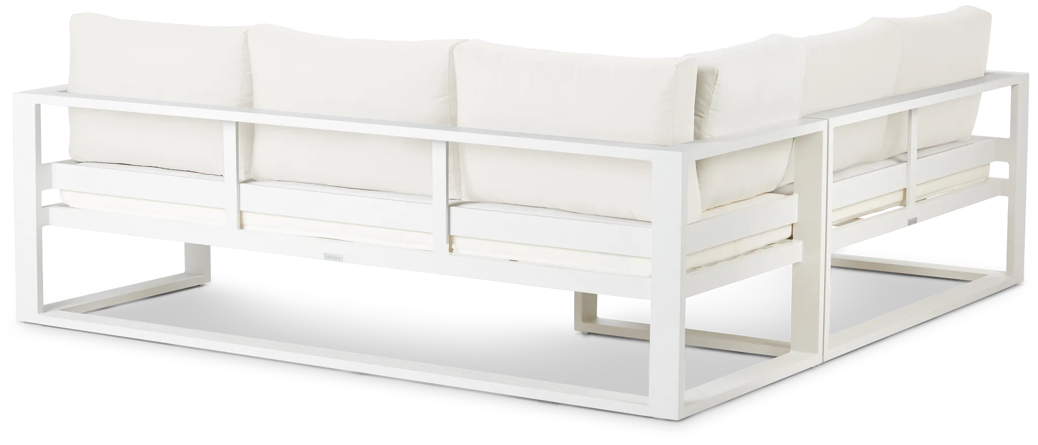 Lisbon White Aluminum Small Left Sectional