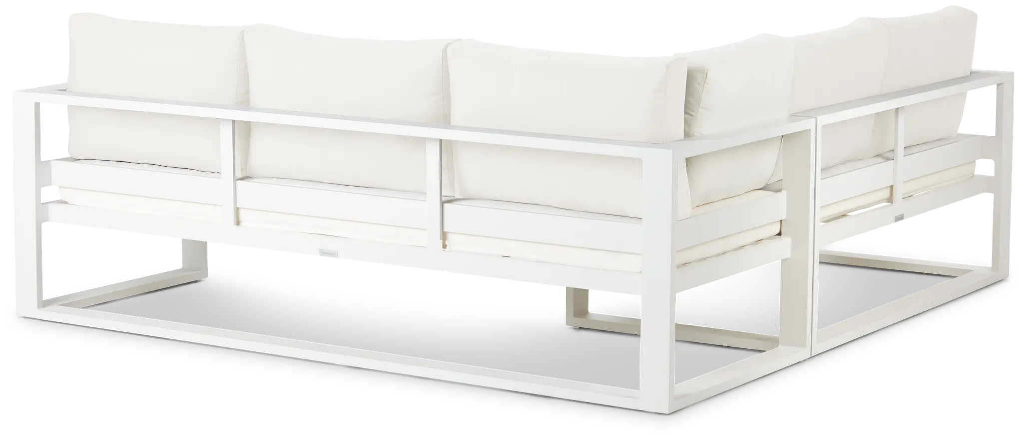 Lisbon White Aluminum Small Left Sectional Lisbon White Aluminum Small Left Sectional