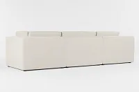 Destin Suave Beige Fabric 3-piece Modular Sofa