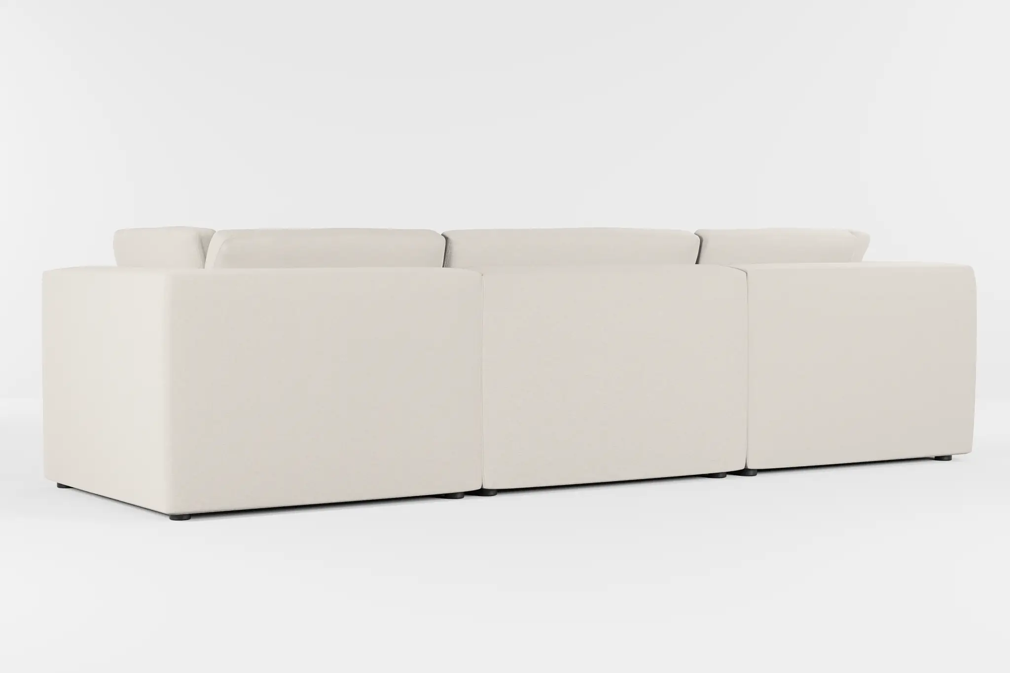 Destin Suave Beige Fabric 3-piece Modular Sofa Destin Suave Beige Fabric 3-piece Modular Sofa