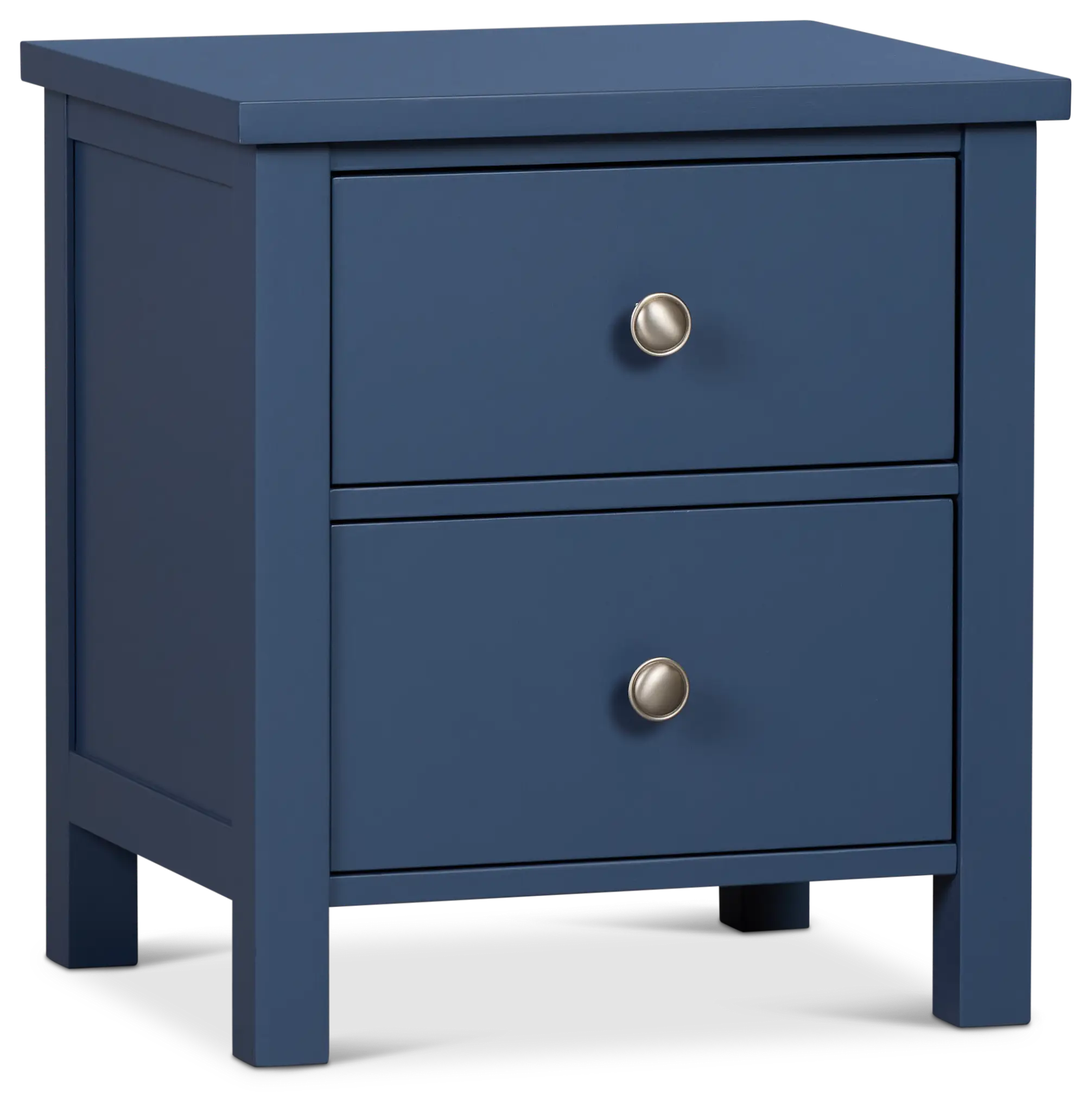 Charleston Dark Blue 2-drawer Nightstand Charleston Dark Blue 2-drawer Nightstand