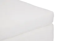 Destin Elite Ivory Fabric Cocktail Ottoman