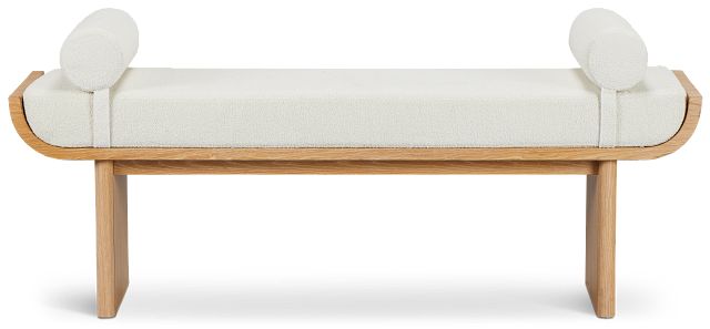 Malibu Light Tone Upholstered Bench