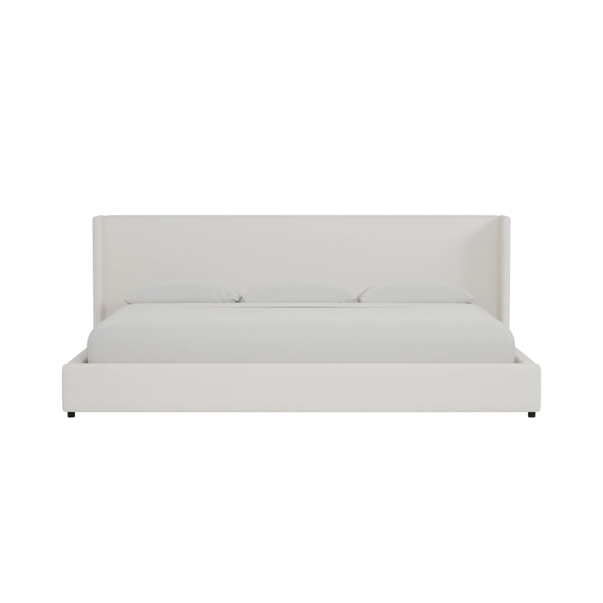 Captiva Gellar Beige 48" Upholstered Shelter Bed Captiva Gellar Beige 48" Upholstered Shelter Bed