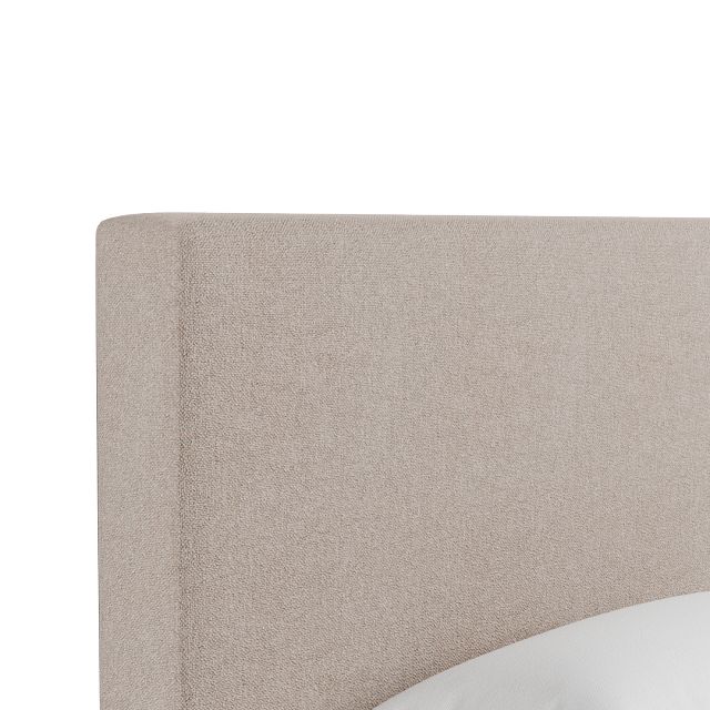 Grayton Elite Light Taupe 54" Upholstered Platform Bed