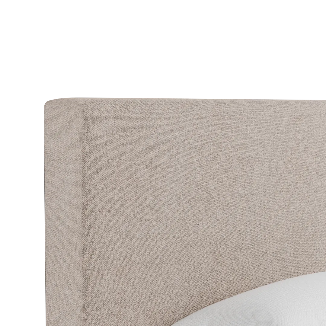 Grayton Elite Light Taupe 54" Upholstered Platform Bed