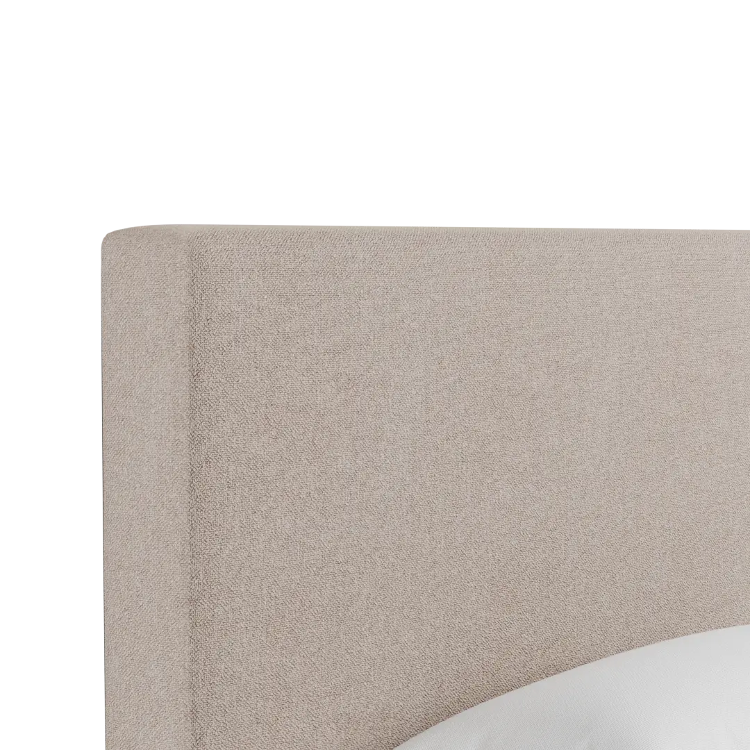 Grayton Elite Light Taupe 54" Upholstered Platform Bed Grayton Elite Light Taupe 54" Upholstered Platform Bed