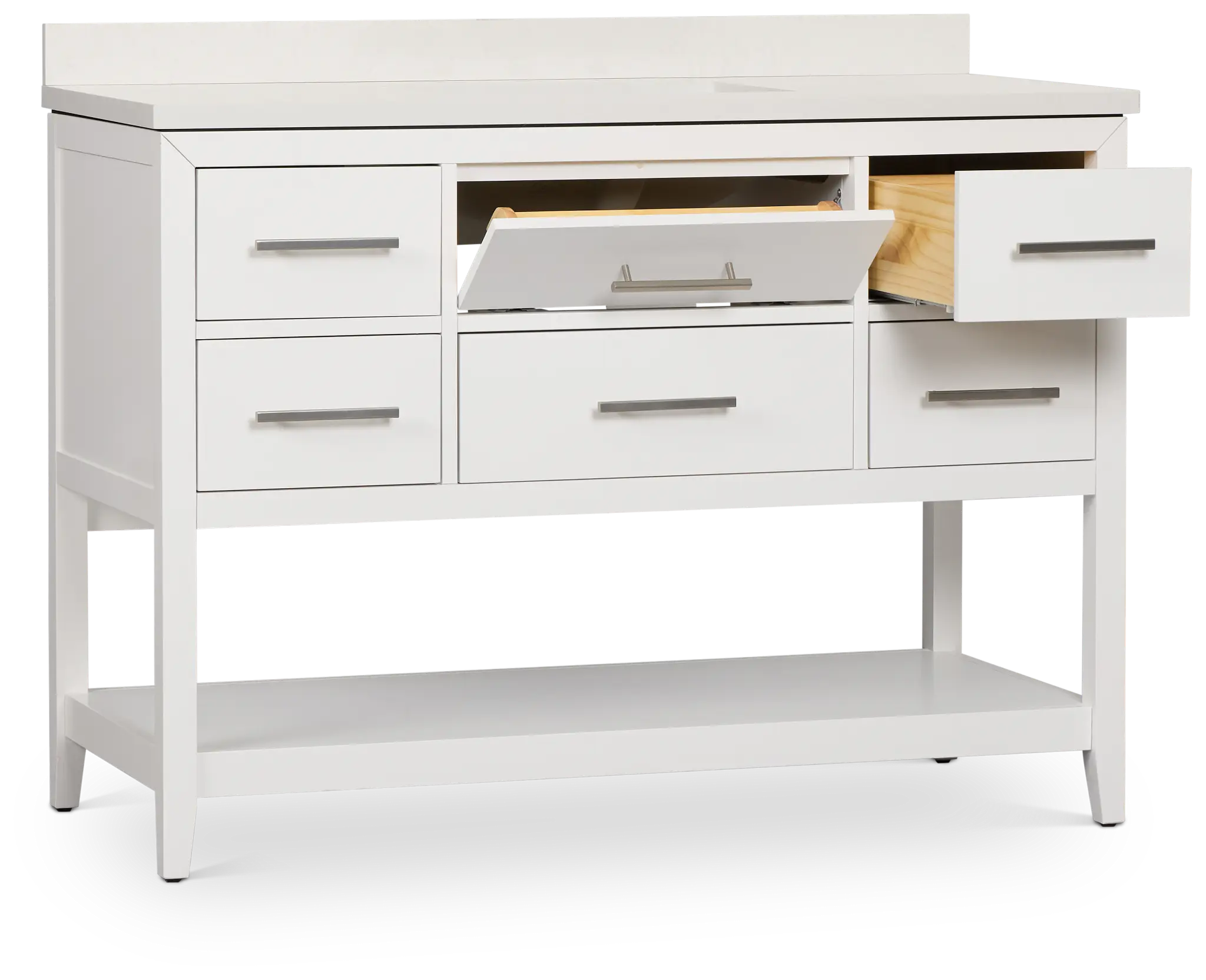 Alden White 48" Single Bathroom Vanity Alden White 48" Single Bathroom Vanity