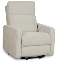 Talon Light Gray Fabric Power Lift Recliner