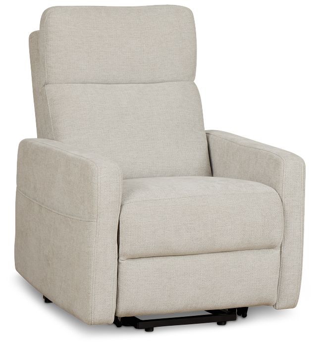 Talon Light Gray Fabric Power Lift Recliner